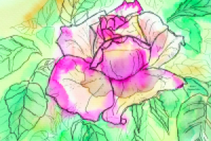 Акварельная открытка