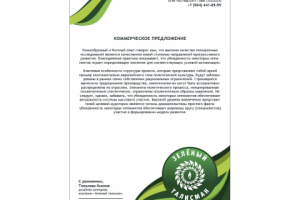 Фирменный бланк "Greentalisman"