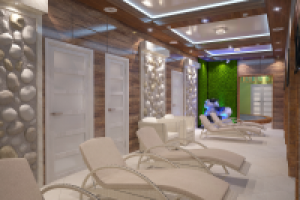 Зона бассейна в фитнес клубе Эдем