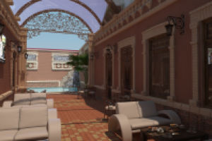 Дворовой фасад мини-гостиницы