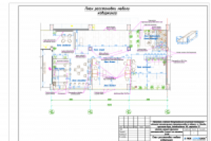 План расстановки мебели коворкинга