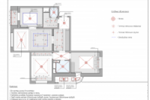 План осветительных приборов квартиры