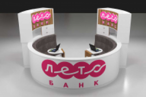 Стойка-ресепшн в Лето Банк