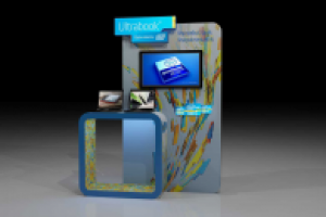 Информационная стенд Intel в магазины Москвы