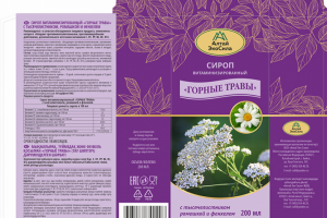 Дизайн упаковки для сиропа