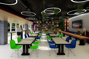 Интерьер столовой.