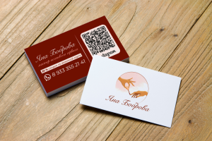 Визитка для мастера ногтевого сервиса