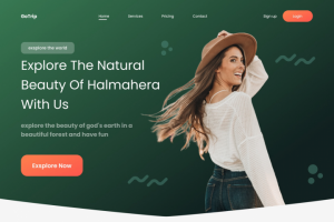 LandingPage со слайдером и адаптивом