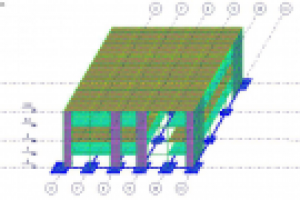 Расчетная модель реконструируемого здания в ПК Лира Сапр 2013