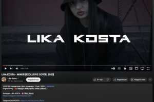 съемка и монтаж клипа для кавер исполнителя