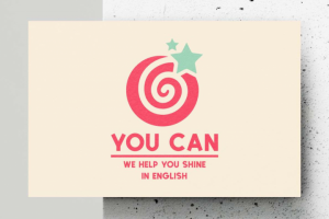 Логотип для языковой школы "You Can"