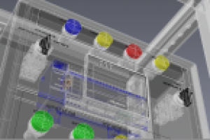 3D проект шкафа управления. AutoCAD