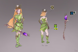 Лесная нимфа концепт-арт