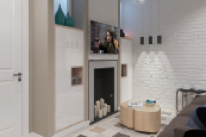 Гостиная со второстепенным освещением