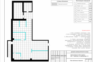 План напольных покрытий