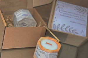 Этикетка для свечей ручной работы