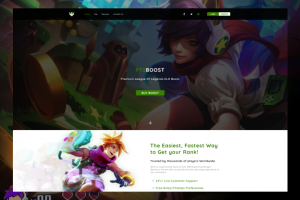 Сайт игрового сервиса