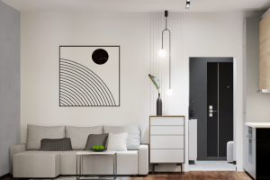 Проект интерьера квартиры-студии