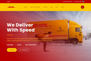 Адаптивный сайт DHL