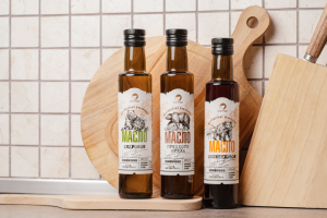 Разработка дизайна этикетки для серии масел .