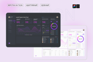 Дашборд с инфографикой