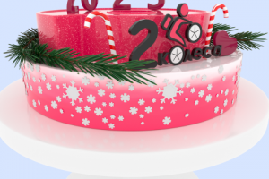 Макет корпоративного торта