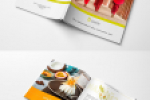 Дизайн и верстка буклета о правильном питании "GrinDin"