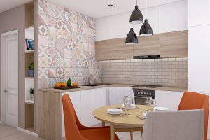 Квартира для молодого человека в Москве, скандинавский стиль.