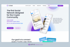 Лендинг для ICO (crinet)