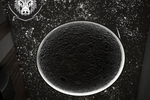 Визуализация потолка "Луна"