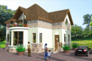 Компактный дачный домик