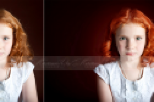 ретушь студийного портрета