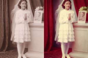 Раскрашивание черно-белой фотографии + Ретушь