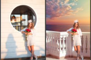 Ретушь + Замена фона