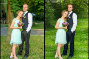 Ретушь + Замена фона