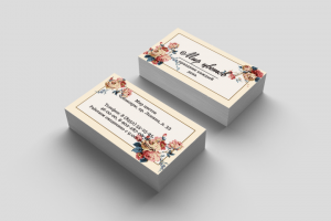 Визитка " мир цветов "