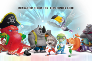 Дизайн линейки персонажей для комикса