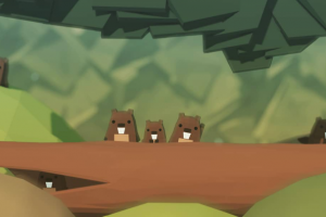 Low-poly beavers