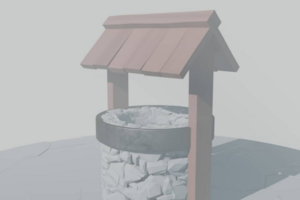 Колодец Low-poly