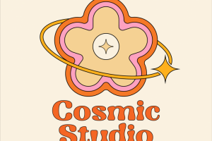 Логотип для студии "Cosmic Studio"