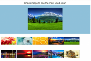 Определение преобладающего цвета на фотографии