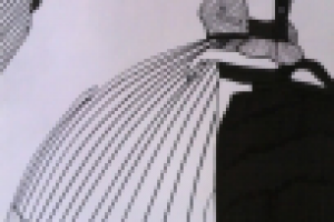 Фигура сидящей девушки