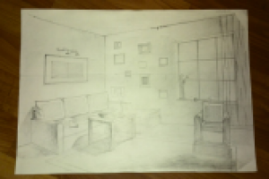 Простой интерьер