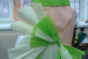 Юбка из гофрированной бумаги