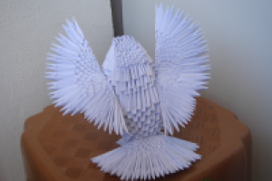 Модульное оригами - Голубь