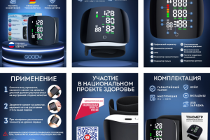 Инфографика для WB OZON "Тонометр"