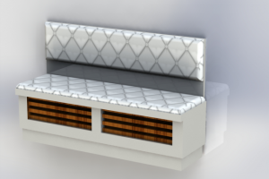 скамья - экран батареи