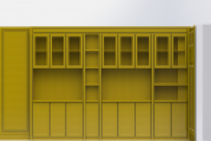 Шкаф (массив шпонированный МДФ)