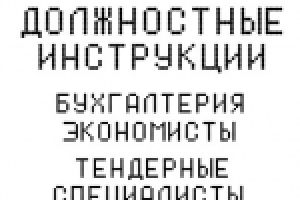 Должностные инструкции