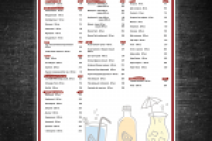 Оформление меню пиццерии